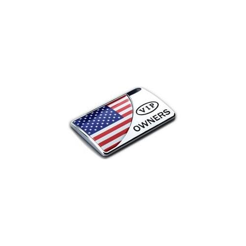 3D Metal USA American Flag Auto Emblem Badge Motorcycle Decals Stickers Fairing Car Accessories
