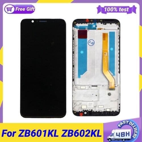 5.99" For Asus ZenFone Max Pro (M1) ZB601KL ZB602KL LCD Replacement Display Touch Panel Glass Screen Digitizer Assembly+Frame