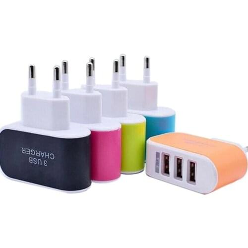 5V 3.1A Triple USB Port Charger Wall Home Travel AC EU US Plug Adapter Universal Fast Charging For Android Phone Mobile Smart