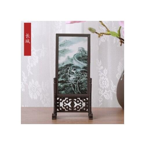A5 Home decoration Small screen desk furnishings Small screen Chinese style gifts Gifts and Crafts with Chinese Characteristics