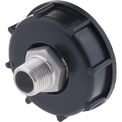 1000L IBC Water Tote Tank Adapter Hose Cap For 60mm Thick Thread Outlet Coarse Thread 4 Extra Thread