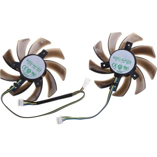 85MM GPU Alternative Cooler Fan For Maxsun GTX1060 GTX1070Ti GTX1070 Palit GTX 1060 1070 1080 Dual Graphics Cards As Replacement