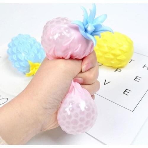 Pineapple Anti Stress Grape Ball Funny Gadget Vent Decompression Toys Kids Gifts Stress Autism Hand Wrist Squeeze Toys