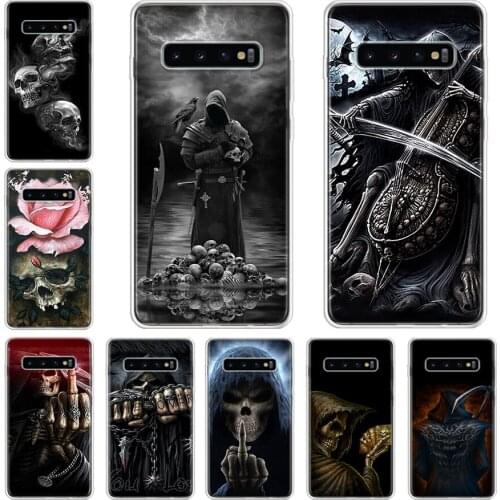 Grim Reaper Skull Skeleton Phone Case For Samsung Galaxy A71 A70 A51 A50 A41 A40 A30 A21 A10 A01 A90 A20S A20E A10S M30S A6 A7 A