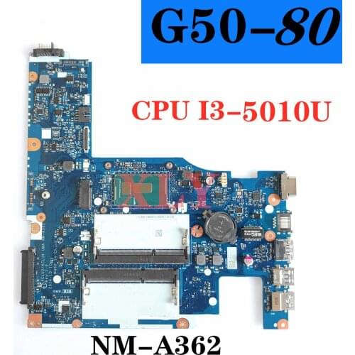 CPUI3-5010U DDR3 For Lenovo G50-80 Notebook motherboard ACLU3/ACLU4 UMA NM-A362 100% Test work