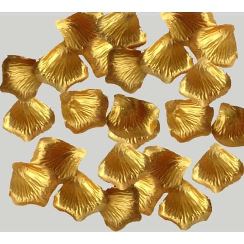 2000pcs/1000pcs Decorative Artificial Silk Flower Rose Petals Wedding road Decoration Silver and Gold Colors table center pieces