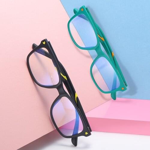 Kids Anti-blue Light Glasses TR90 Juniors Optical Frame Myopic Lens Computer Glasses 2020 Square Prescription Eyeglasses