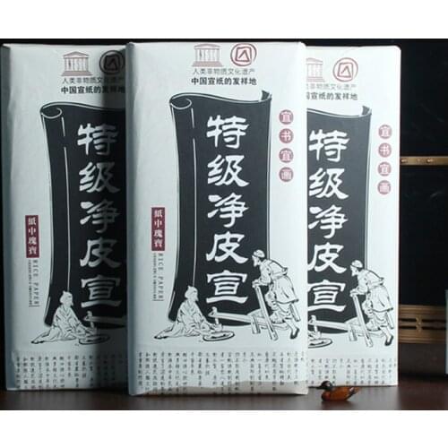 100sheets Thicken Chinese Calligraphy Paper Chinese Painting Calligraphy Special Half Ripe Rice Paper Raw Xuan Paper Riisipaperi