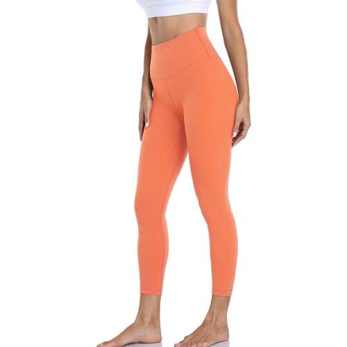 Hot Sale Fashion Womens Push up Leggings High Waist Casual Solid Color Tight Fitness Yoga Pants Nude Hidden Yoga Pants E2