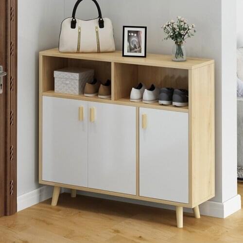 Multi Layer Nordic Shoe Cabinet Design Indoor Shoes Storage Organizers Cabinet Entrance Modern High Capacity Meuble Home HX50XG