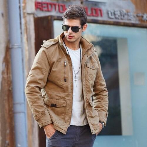 L-5XL Oversized Winter Mens Clothing Plus Velvet Thick Warm Hooded Cotton Jacket Male Casual Slim Padded Coat Jaqueta Masculina