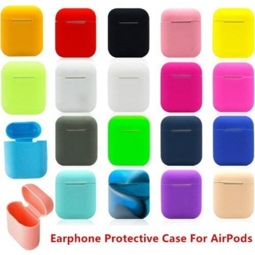 Soft Silicone Cases For Apple Airpods 1/2 Protective Bluetooth Wireless Earphone Cover For Apple Air Pods Charging Box Bags