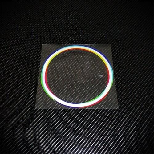 Steam Wave Neon Style Dazzling Circle Sticker Decals for Truck Car Vans Motorcycle Computer Case Scratches Cover