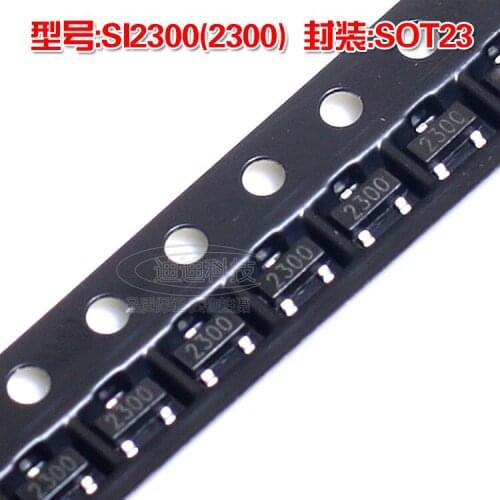 The new SI2300 SOT-23 silk screen 2300 N channel MOS field effect transistor 3.6A 30V patch