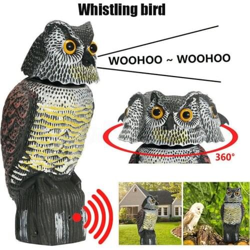 Owl Pest Deterrent Handmade Birds Hunting Decoy Scarer Repeller Garden Decor HY99