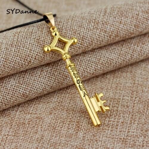Japanese Anime Cosplay Attack on Titan Props Eren Keys Necklace metal pendant Eren Keys necklace Women Men Necklace