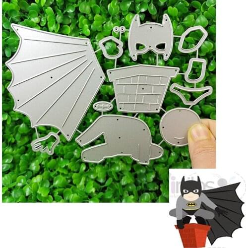 Suitable for Christmas metal cutting die and DIY scrapbook album 3D greeting card making creative cartoon hero 2021 NEW