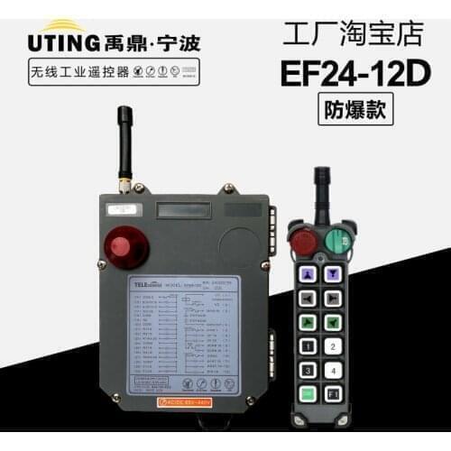 Telecontrol UTING Explosion Proof BF EF24-12D Industrial Wireless Radio Remote Control for Crane 1Transmitter 1 Receiver ExCT4