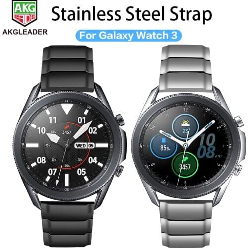 Newest Metal Steel Watch band For Samsung Galaxy Watch 3 41mm 45mm Watchbands Galaxy Watch Active Bands 20mm 22mm Wrist Band