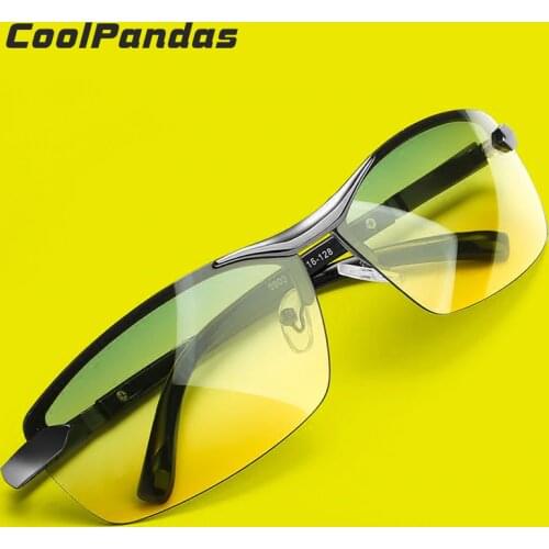 Unisex Day Night Vision Multifunction Mens Polarized Sunglasses Reduce Glare Safe Driving Sun Glass Goggles Eyewear de sol