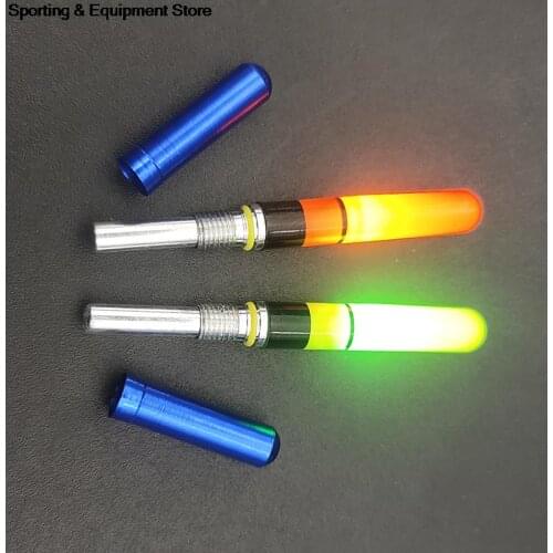 2PCS LED Light Stick For Fishing Float Tube Night Fishing Tackle Luminous Electronic Float LED Electric Float