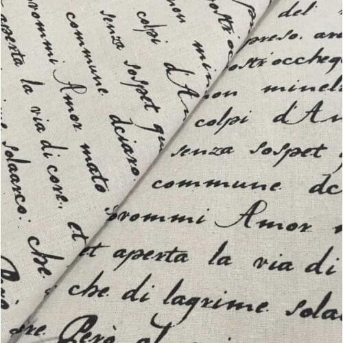 Retro cotton and linen blend fabric by meter printed cotton fabric for curtain tablecloth home decor cotton fabric