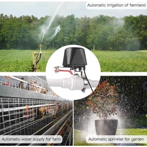 Smart Gas/Water Valve Controller Garden Water Shut Off Timer Wireless Distance:10m for Garden Baxkyard Farm