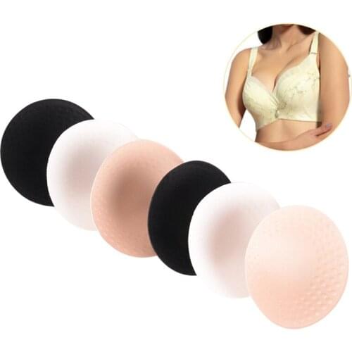 1 Pair Women Summer Swimsuit Padding Inserts Sponge Foam Bra Pads Chest Cup Breast Bra Bikini Insert Chest Pad
