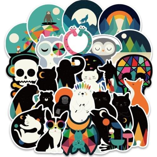 100pcs Cartoon Stickers Colorful Animal Stickers PVC Classic Toys Children Scrapbook Diary Note Book Sticker For Kids Gift F3