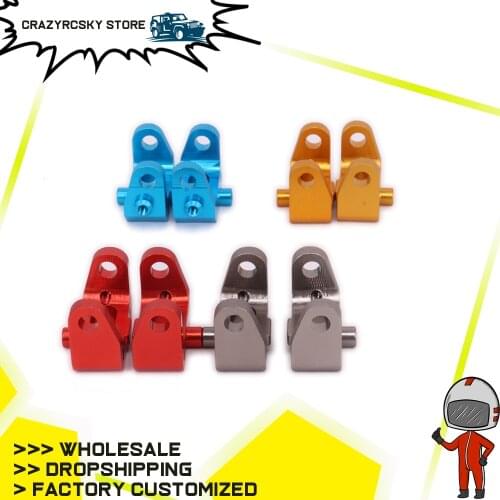 2PCS RCAWD Aluminum Front C Hub Carrier For Rc Hobby Model Car 1/10 Kyosho Optima 4Wd Hopup Parts Machined Alloy 6061-T6