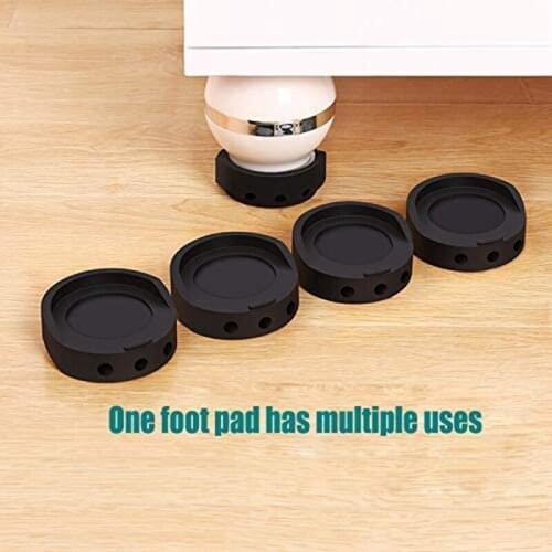 4Pcs Anti Vibration Pads Anti-Skid Cushion for Furniture Anti Vibration Anti Walking Pads Washing Machine Foot Pads