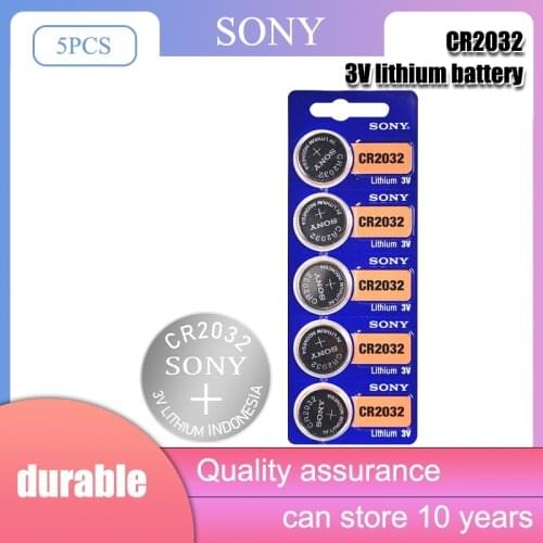 5pcs/lot for sony CR2032 3V Original Lithium Battery For Watch Remote Control Calculator CR2032 2032 button cell coin batteries
