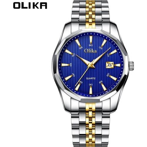 The new brand business men watch waterproof steel band watch luminous multi-functional automatic quartz watch men
