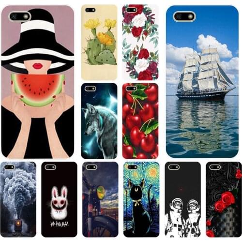 E case For Huawei Honor 7A Case cover 5.45" inch Soft Tpu Phone housing on for Huawei honor 7a 5.45 fundas Russian version Cover