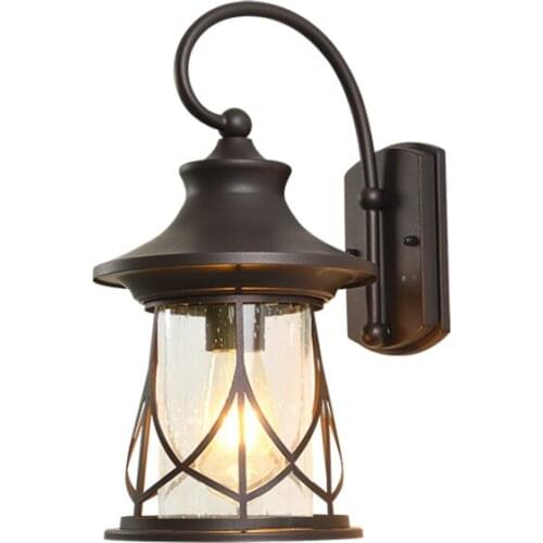 Flower basket shaped portal light,220v Waterproof Wind resistant restraint balcony aluminium clear glass lampshade