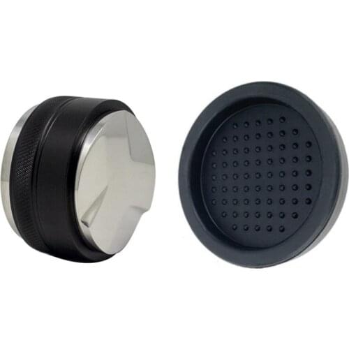 53mm Coffee Distributor & Tamper,Dual Head Coffee Leveler Fits for 54mm Breville Portafilter, with A Coffee Pad
