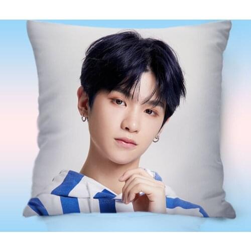 Idol Trainee Justin Huang Minghao Pillowcase Star Surrounding Same Sofa Cushion Cover Cojines Decorativos Para Sofa Pillow Cover