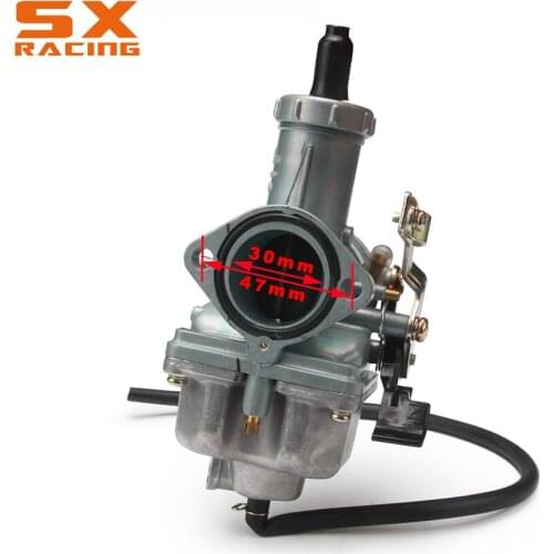 30MM PZ30 Cable Choke Motorbike Motorcycle Carburetor Carb For Dirt Pit Bike ATV 200cc 250cc Motor Bike