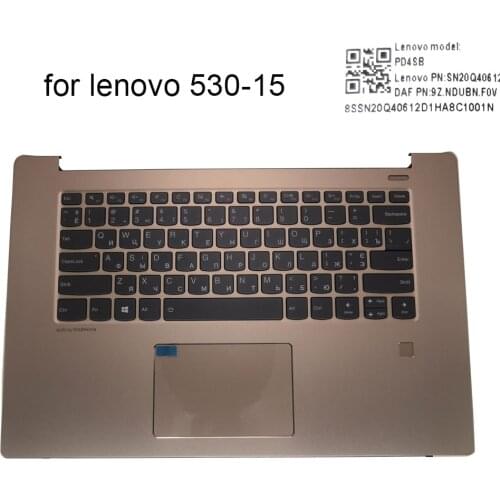 Ukrainian backlit keyboard for Lenovo Ideapad 530S 15IKB 530S-15 AIR 15 Russian Keyboards Upper case Touchpad 5CB0R12660 PD4SB