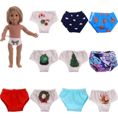 15 Set Doll Underpants Suitable For Autumn & Winter For 18 Inch And New Born Baby Generation Birthday Girls Toy Gifts