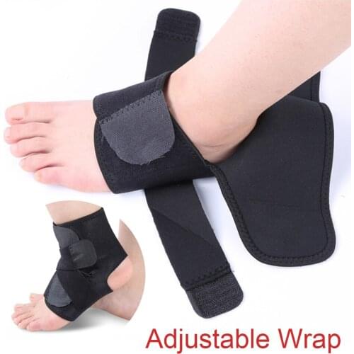 Compression Adjustable Foot Support Brace Elastic Band Ankle Wrap Fitness Guard Ankle Protector Sports Basketball Soccer Running