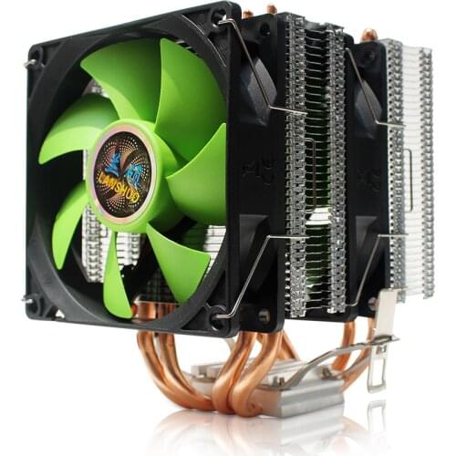 CPU Cooler 4 Direct Contact Heatpipe Dual Tower Cooling Fan Heatsink Radiator for Intel LGA 1150/1151/1155/1156/775/1366 AMD