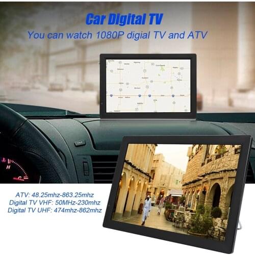 LEADSTAR 14in 1080P Car Digital TV ATV High Sensitivity Tuner Portable TV for ATSC-T/T2 for Korea