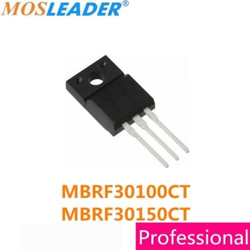 Mosleader MBRF30100CT MBRF30150CT TO220F 50PCS MBRF30150 MBRF30150C MBRF30100C MBRF30100 100V 150V 30A High quality