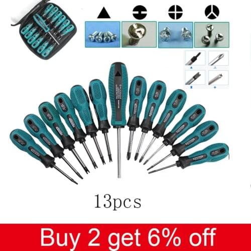 13 PCS/Set Screwdriver Set Inner Phillips U/Y/Triangle Type Multifunction Screw Driver Screwdriver Repair CR-V Hand Tool Kit