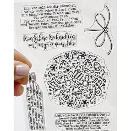 German Transparent Clear Silicone Stamp Seal for DIY scrapbooking photo album Decorative clear stamps A1140