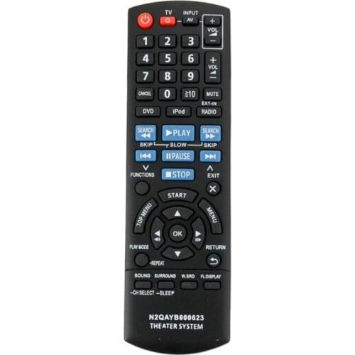 New Replacement Remote Control for Panasonic Home Theater N2QAYB000623 SC-PT760 SA-PT940 Fernbedienung