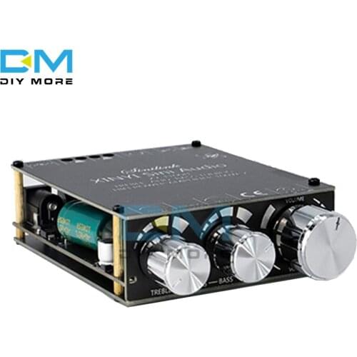 2*100W TPA3116D2 Amplifier Board Bluetooth 5.0 High Bass Adjustment Stereo Digital Amplifier Board Module XY-T100H