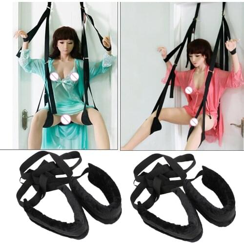 Hanging Door Swing Erotic Sex Swing Soft Material Sex Furniture Fetish Bandage Love Adult Game Chairs Sex Toys for Couples