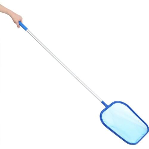 Professional Pool Leaf Shallow Net Swimming Pool Leaves Cleaning Net with Detachable Rod Pool Leaf Net